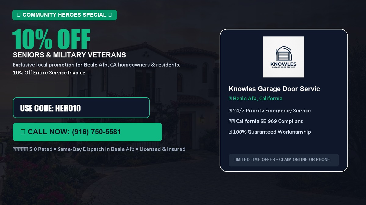 10% OFF Senior Citizens (65+) & Military / Veteran Community Discount in Beale Afb, CA